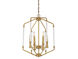 Reed 6 Light 16 inch Warm Brass Foyer Ceiling Light