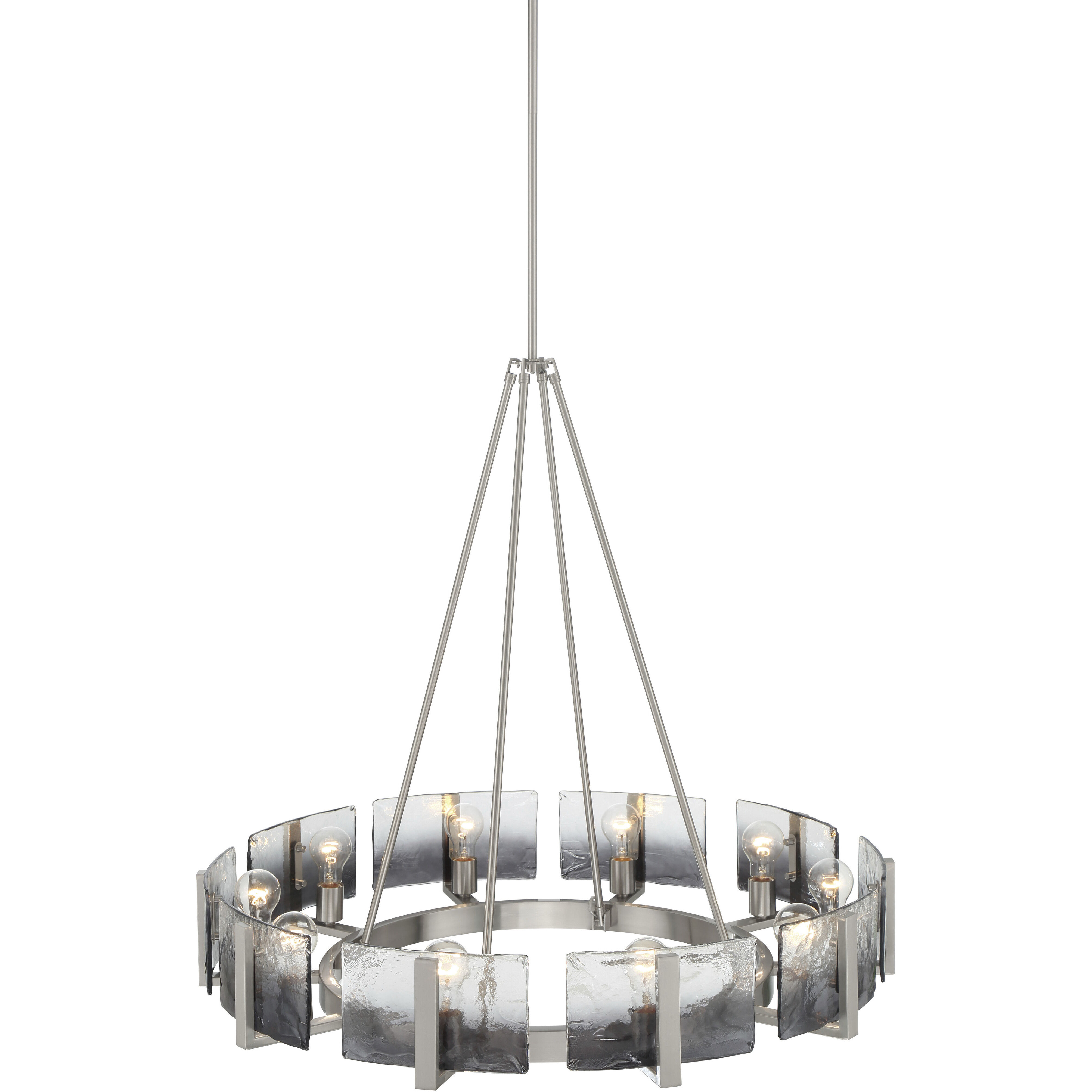 Aenon 10 Light 36 inch Pewter Chandelier Ceiling Light