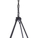 Larrson 8 Light 20.13 inch Flat Black Chandelier Ceiling Light