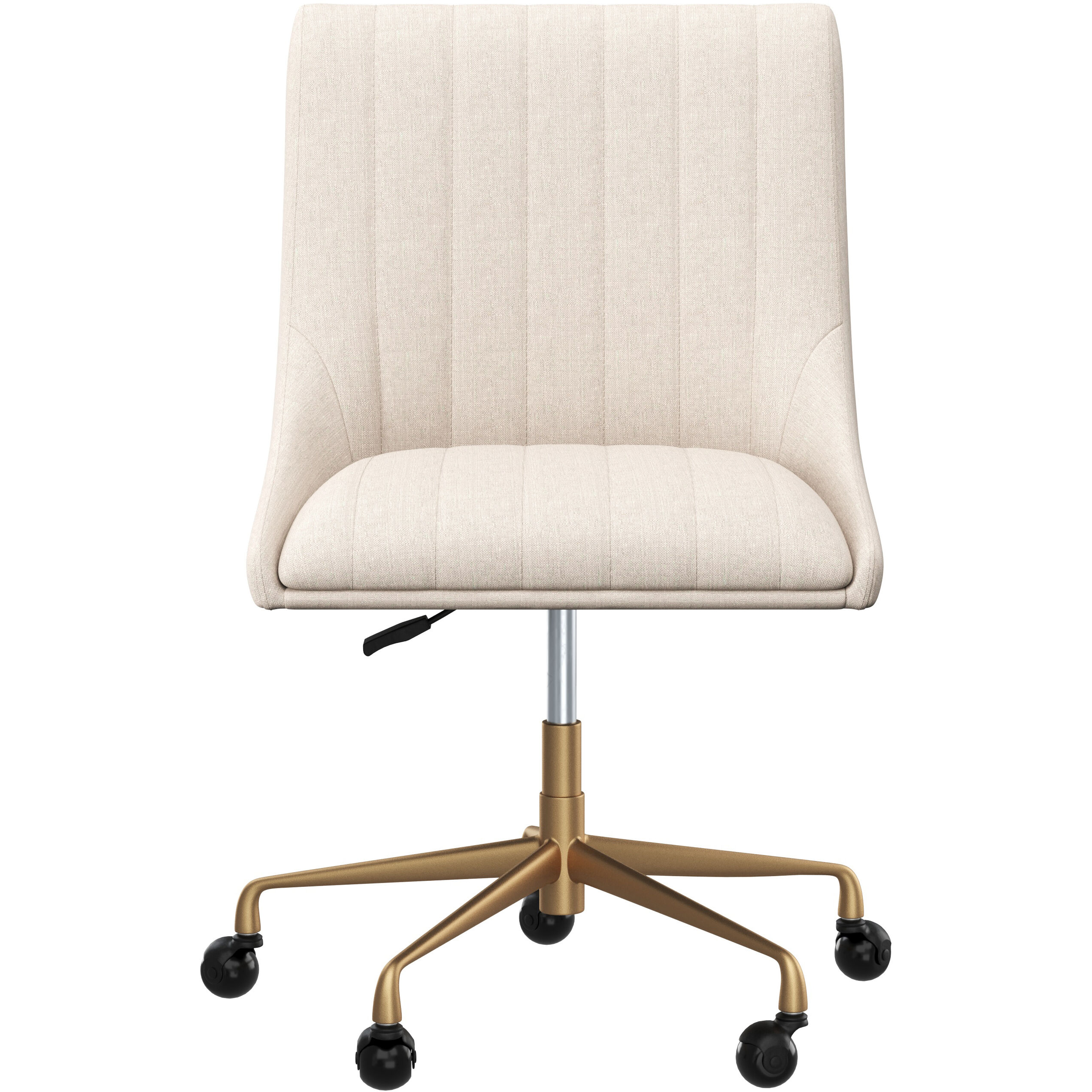 Halden Beige Linen Office Chair