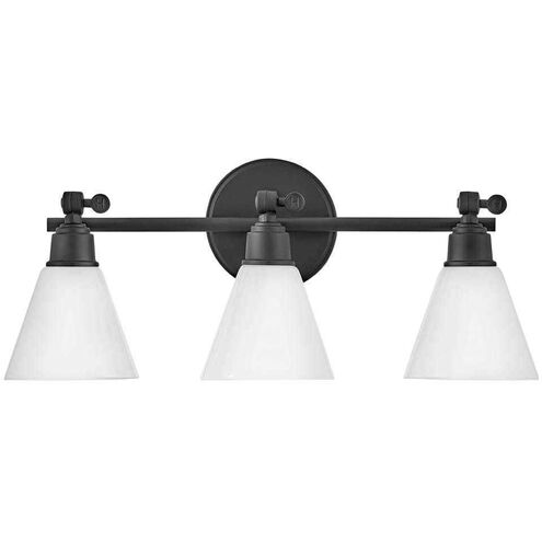 Arti 3 Light 24 inch Black Vanity Light Wall Light