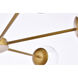 Briggs 6 Light 36 inch Brass Pendant Ceiling Light