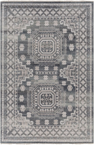 Almeria 36 X 24 inch Black Rug in 2 x 3, Rectangle
