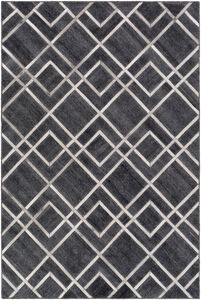 Eloquent 90 X 60 inch Black Rug in 5 x 8, Rectangle