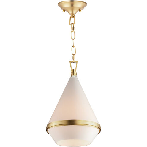Giza 1 Light 11 inch Satin Brass Single Pendant Ceiling Light
