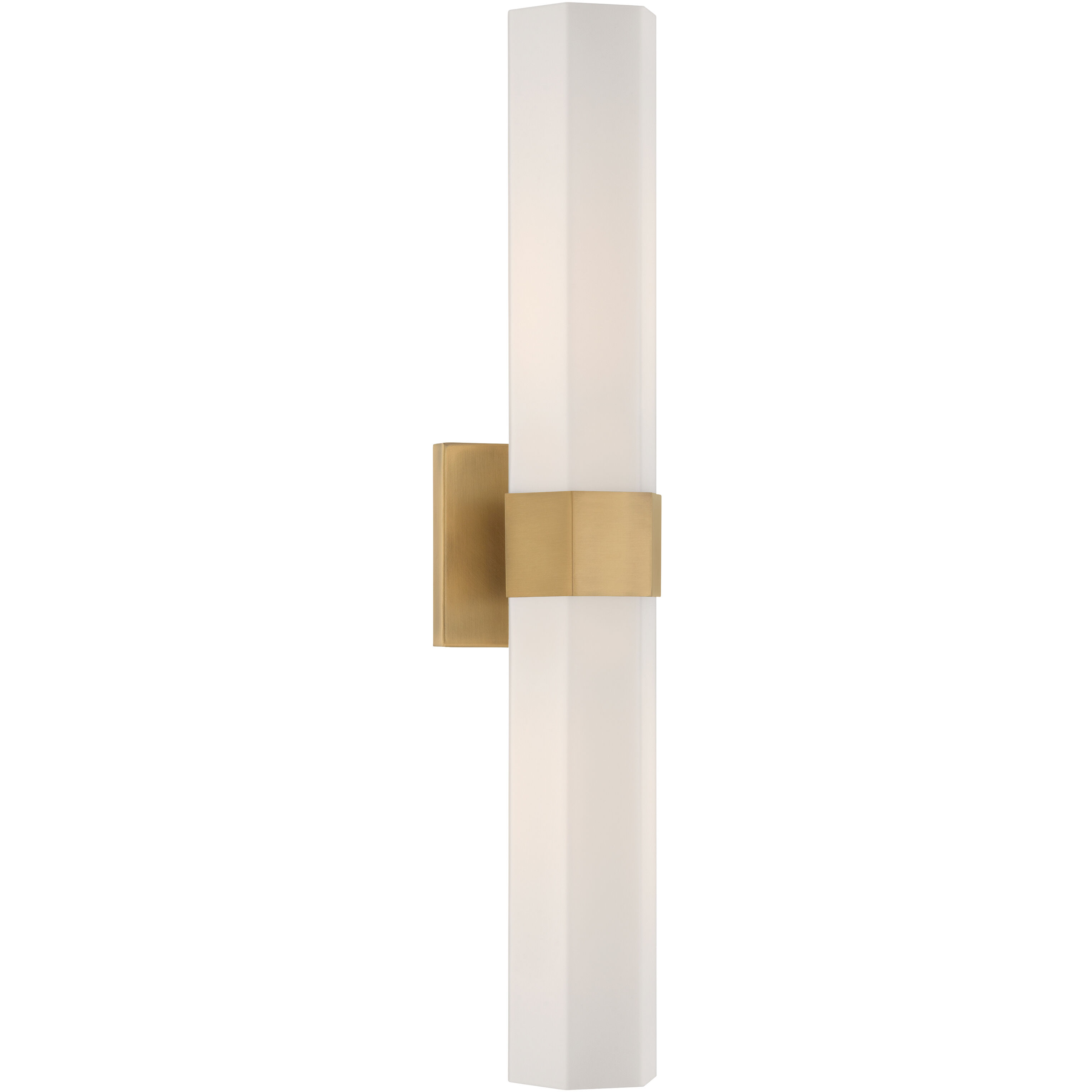 Delgada 2 Light 4.75 inch Legacy Brass Bath Bar Wall Light