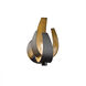 Corona 1 Light 6.2 inch Dark Smoke Sconce Wall Light