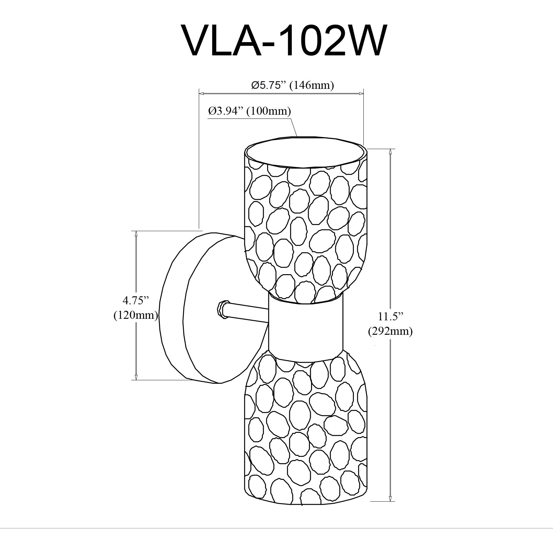 Vallora 2 Light 5.75 inch Matte Black Vanity Light Wall Light