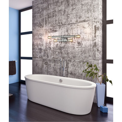 Drucker 4 Light 21 inch Chrome Bath Vanity Wall Light