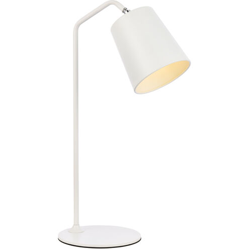 Leroy 20 inch 40.00 watt White Table Lamp Portable Light