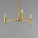 Emana 3 Light 16.25 inch Natural Aged Brass Chandelier Ceiling Light