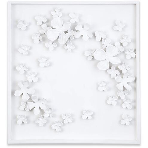 Dogwood White Wall Art, Bouquet I