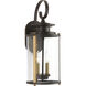 Squire 2 Light 19 inch Antique Bronze Outdoor Wall Lantern in Antique Bronze and Vintage Brass, Medium