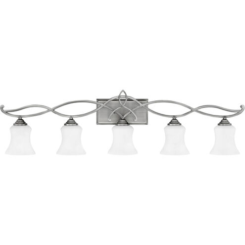 Brooke 5 Light 41.5 inch Antique Nickel Vanity Light Wall Light