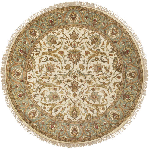 Taj Mahal 96 X 96 inch Khaki, Seafoam, Camel Rug
