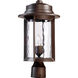 Charter 1 Light 17 inch Oiled Bronze Post Lantern