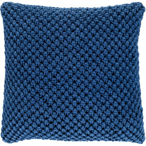 Godavari 22 X 22 inch Dark Blue/Navy Pillow Kit, Square
