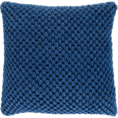 Godavari 22 X 22 inch Dark Blue/Navy Pillow Kit, Square