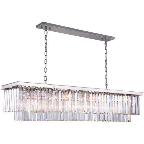 Sydney 12 Light 60 inch Polished Nickel Chandelier Ceiling Light, Urban Classic