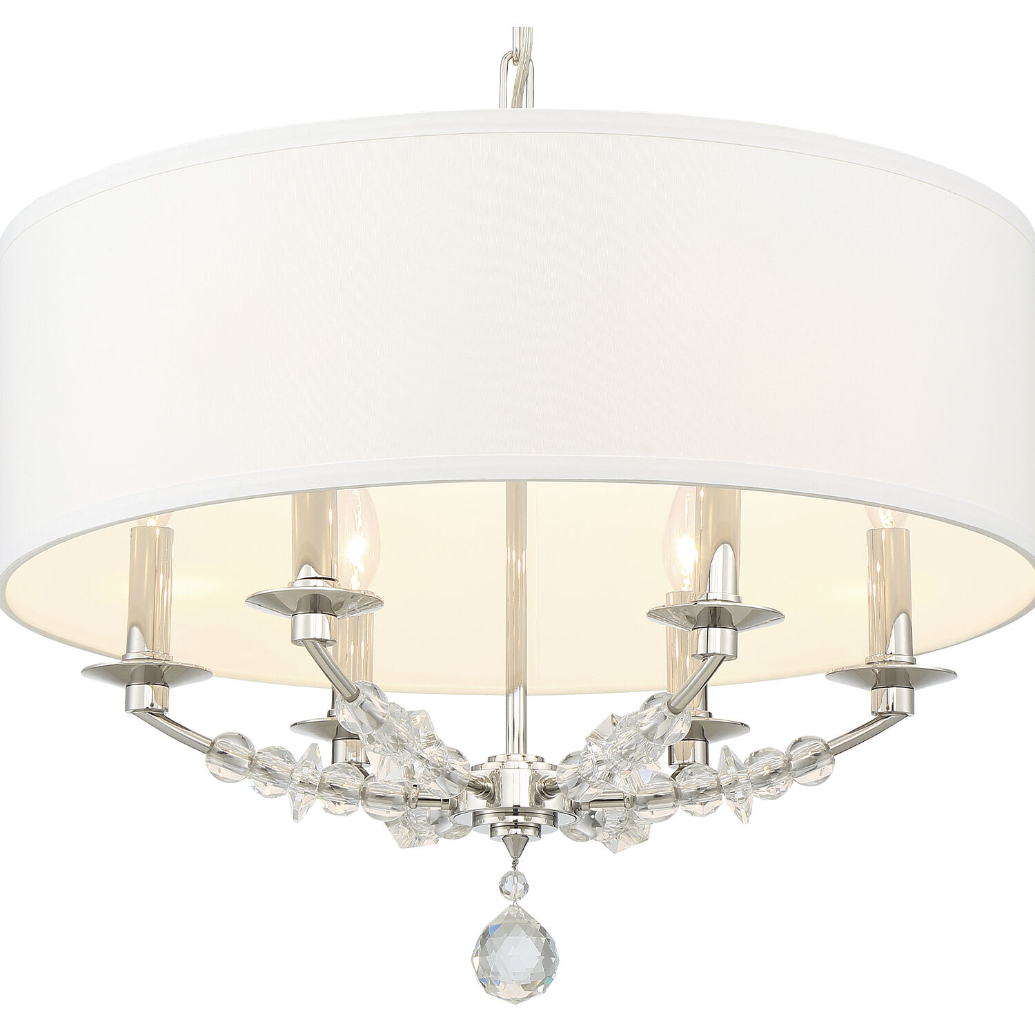 Mirage 6 Light 24 inch Polished Nickel Chandelier Ceiling Light