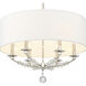 Mirage 6 Light 24 inch Polished Nickel Chandelier Ceiling Light
