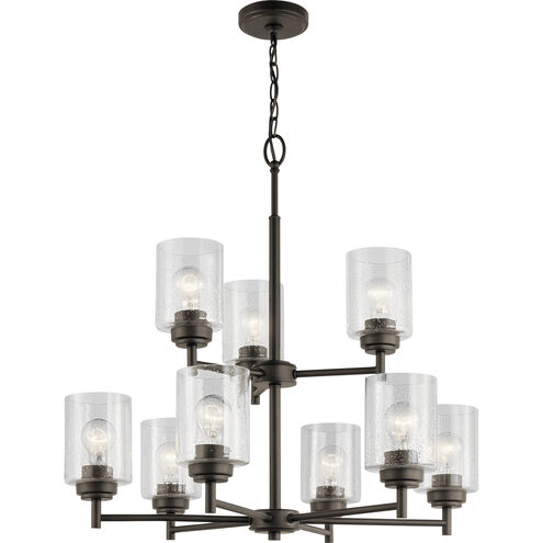 Winslow 9 Light 27 inch Olde Bronze Chandelier 2 Tier Ceiling Light