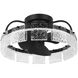 Fanin 20.62 inch Matte Black Outdoor Ceiling Fan