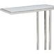 Echelon 24 X 24 inch Polished Nickel Side Table, Sofa Hugger Table
