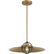 Newburie 1 Light 17 inch Legacy Brass and Dark Matte Black Pendant Ceiling Light