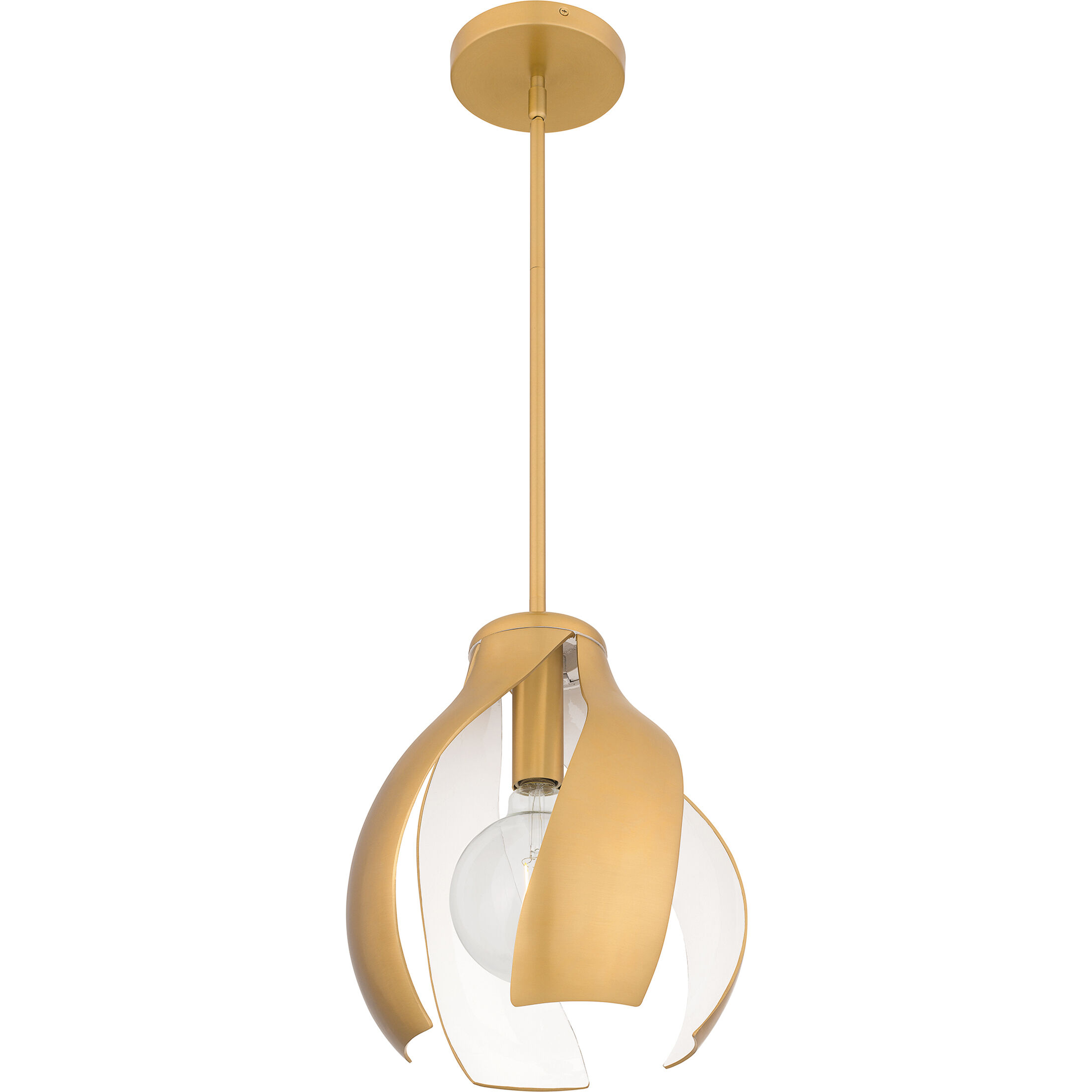 Kiko 1 Light 11 inch Brushed Weathered Brass Pendant Ceiling Light