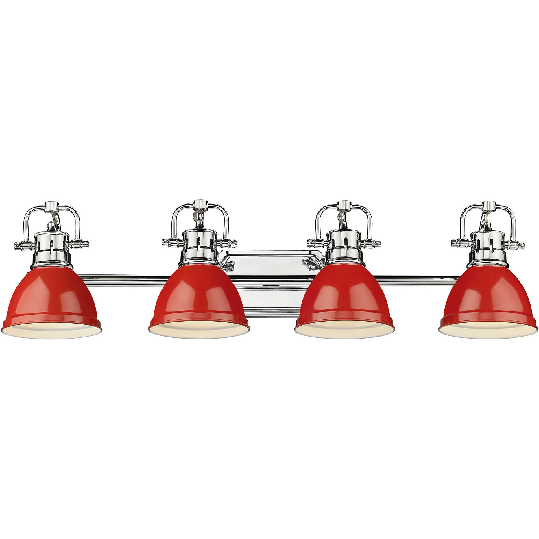 Yep Duncan Vanity Wall Light in Chrome, Red