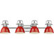Yep Duncan Vanity Wall Light in Chrome, Red