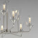 Hudson 9 Light 30 inch Satin Nickel Multi-Tier Chandelier Ceiling Light in Clear
