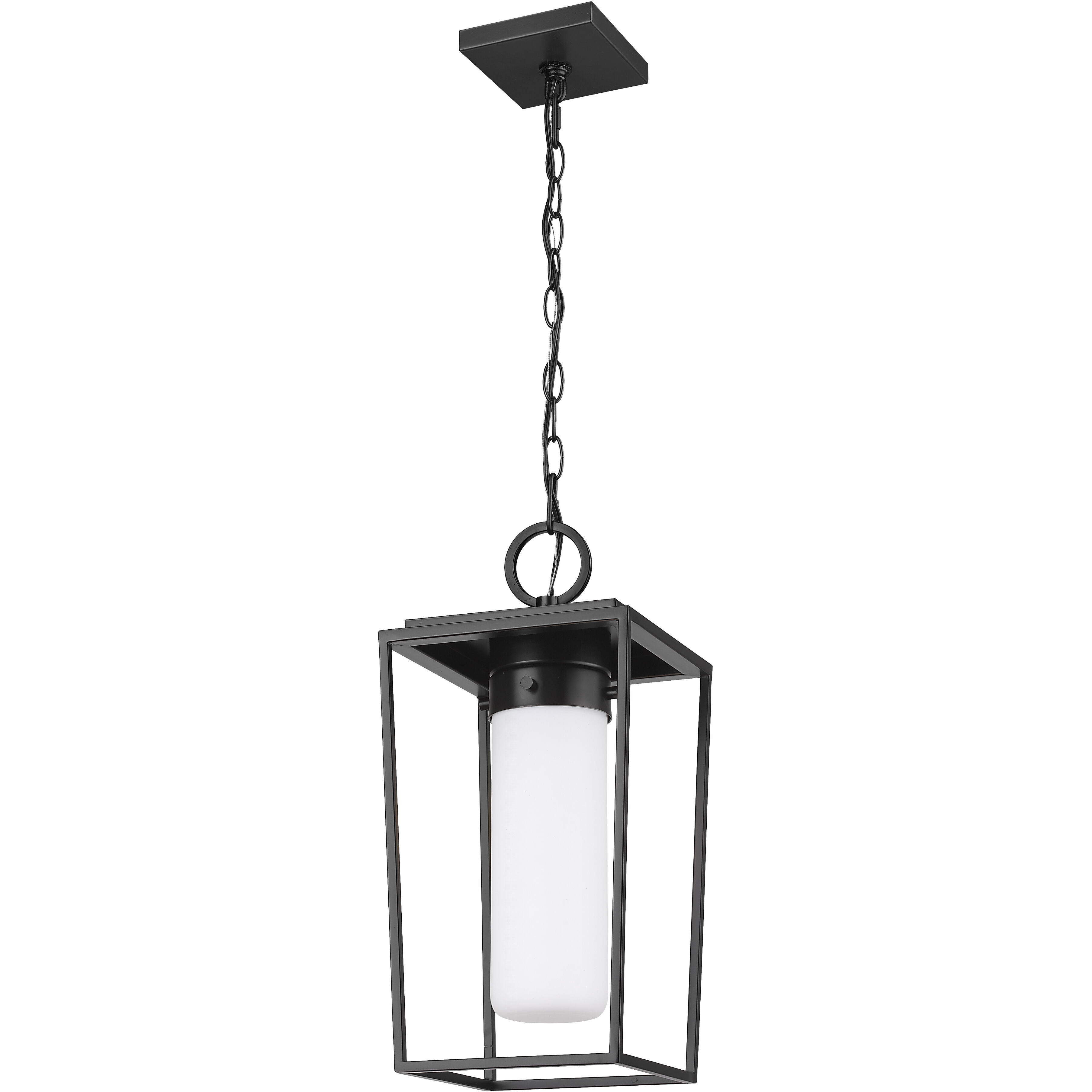 Sheridan 1 Light 8 inch Black Outdoor Chain Mount Ceiling Fixture