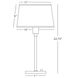 Real Simple 23 inch 100 watt Gunmetal Powder Coat Table Lamp Portable Light in Snowflake