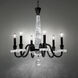 Signature Amadeus 6 Light 27 inch Matte Black Chandelier Ceiling Light, Schonbek Signature