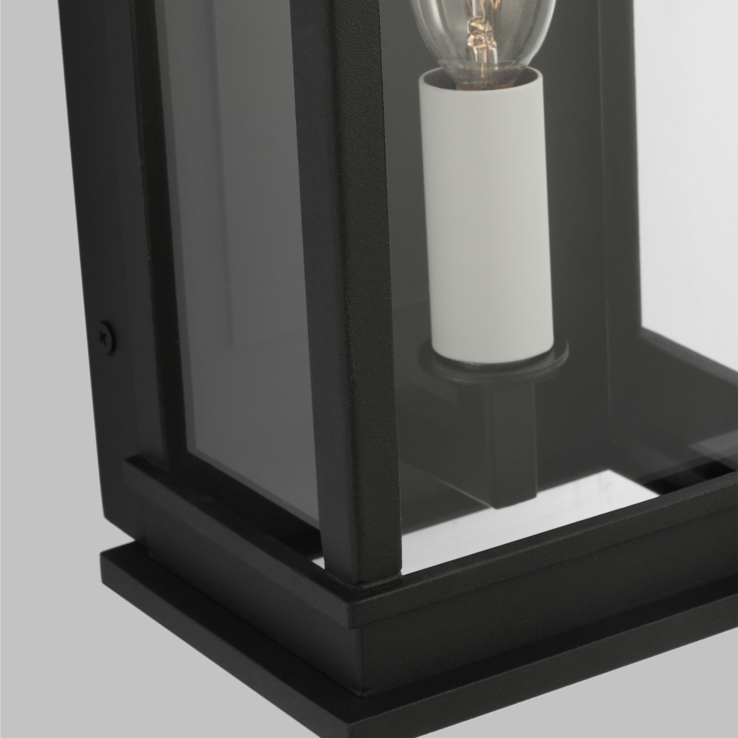 C&M by Chapman & Myers Cupertino 1 Light 15.5 inch Textured Black Outdoor Wall Lantern
