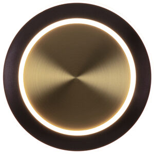 Saturn LED 3 inch Antique Brass and Black Bronze Wall Sconce Wall Light