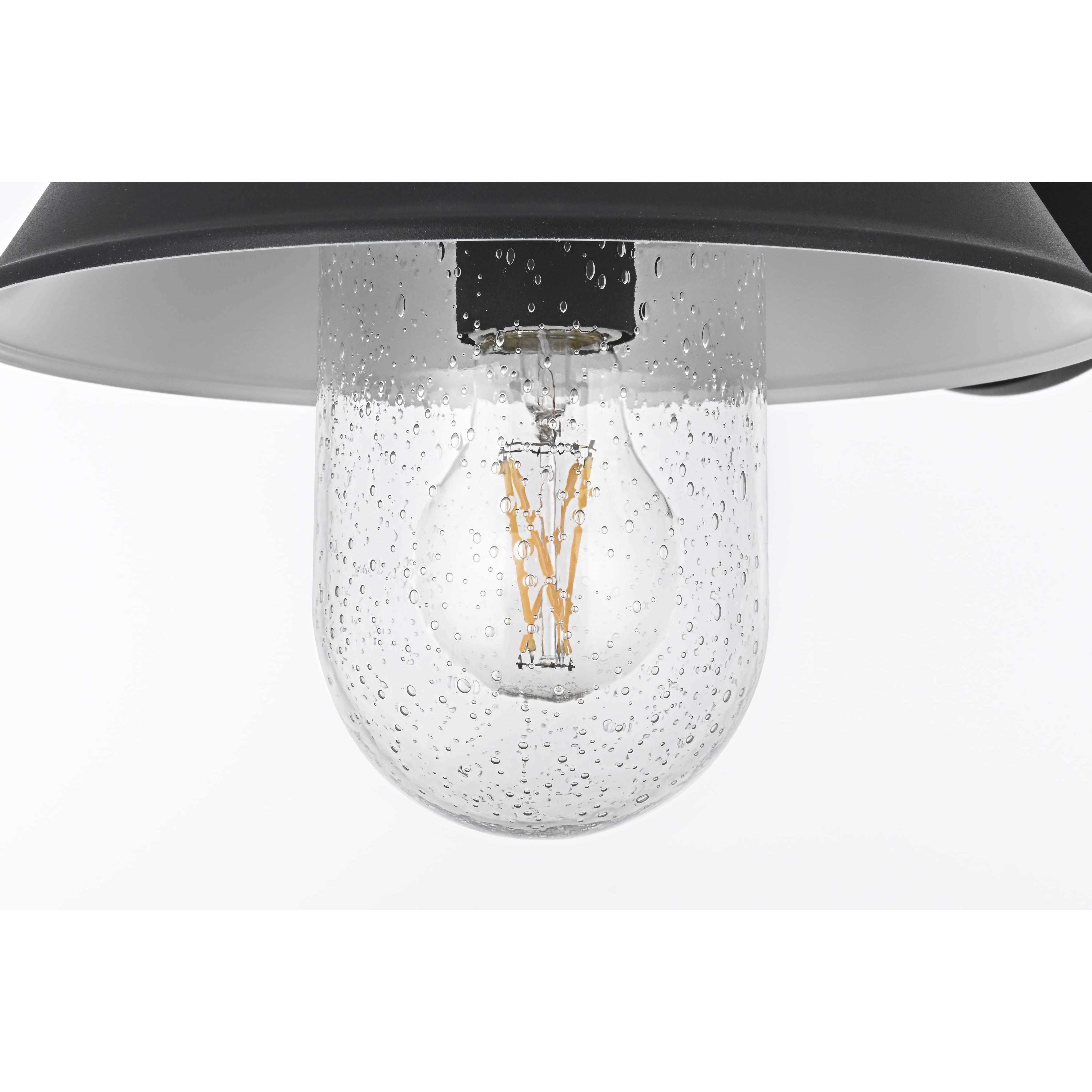 Rayan 1 Light 13 inch Black Outdoor Wall Sconce