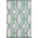 Juniper 36 X 24 inch Ivory, Emerald, Charcoal Rug