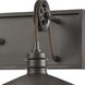 Spindle Wheel 3 Light 31 inch Oil Rubbed Bronze Vanity Light Wall Light
