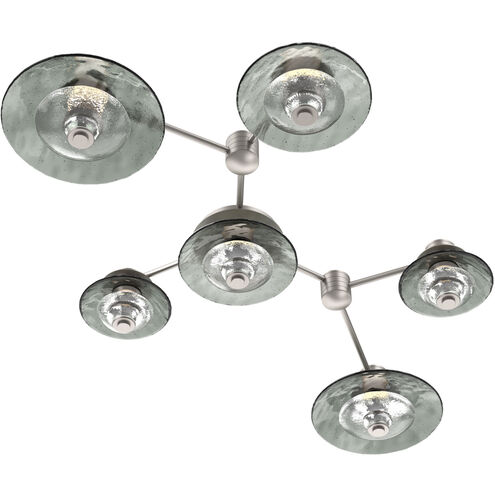 Atmosphere Cirrus LED 66.8 inch Metallic Beige Silver Sconce/Flush Mount Ceiling Light in 3000K LED, Smoke Granite, Hub & Spoke