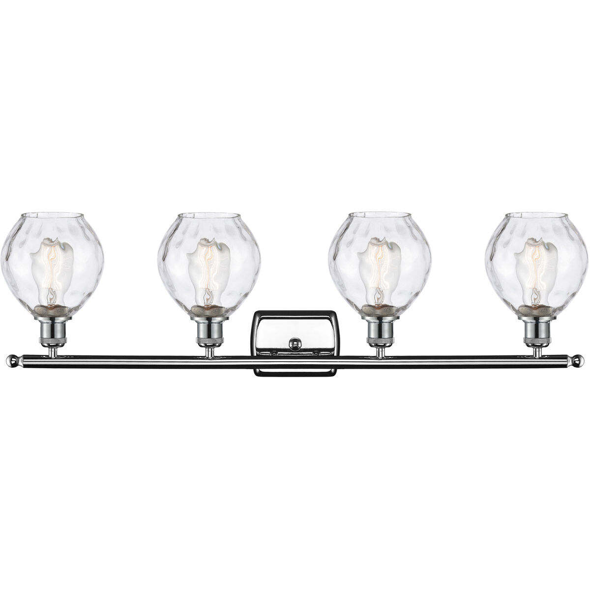 Ballston Small Waverly 4 Light 36 inch Polished Chrome Bath Vanity Light Wall Light, Ballston