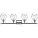 Ballston Small Waverly 4 Light 36 inch Polished Chrome Bath Vanity Light Wall Light, Ballston