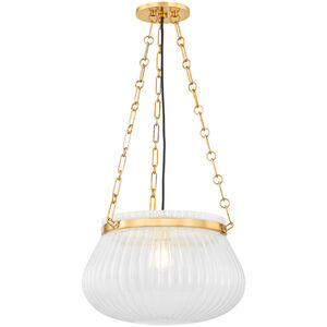Granby 1 Light 17 inch Aged Brass Pendant Ceiling Light