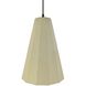 Radiance Collection - Fluted Pendant Ceiling Light in Dark Bronze, Black Cord, Replaceable Bulb, Vanilla Gloss, 9W x 13H, Form+Finish+Function
