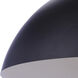 Sculptural Statement LED 23.25 inch Flat Black Pendant Ceiling Light