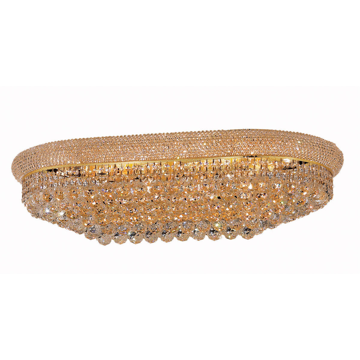 Primo 18 Light 20 inch Gold Flush Mount Ceiling Light in Royal Cut
