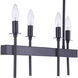 Larrson 8 Light 38 inch Flat Black Island Ceiling Light