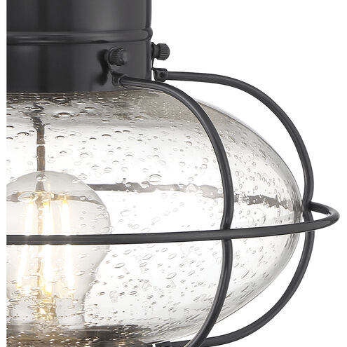 Classic Onion 1 Light 17.5 inch Gunmetal with Clear Outdoor Post Light in Gun Metal, Seedy, Medium
